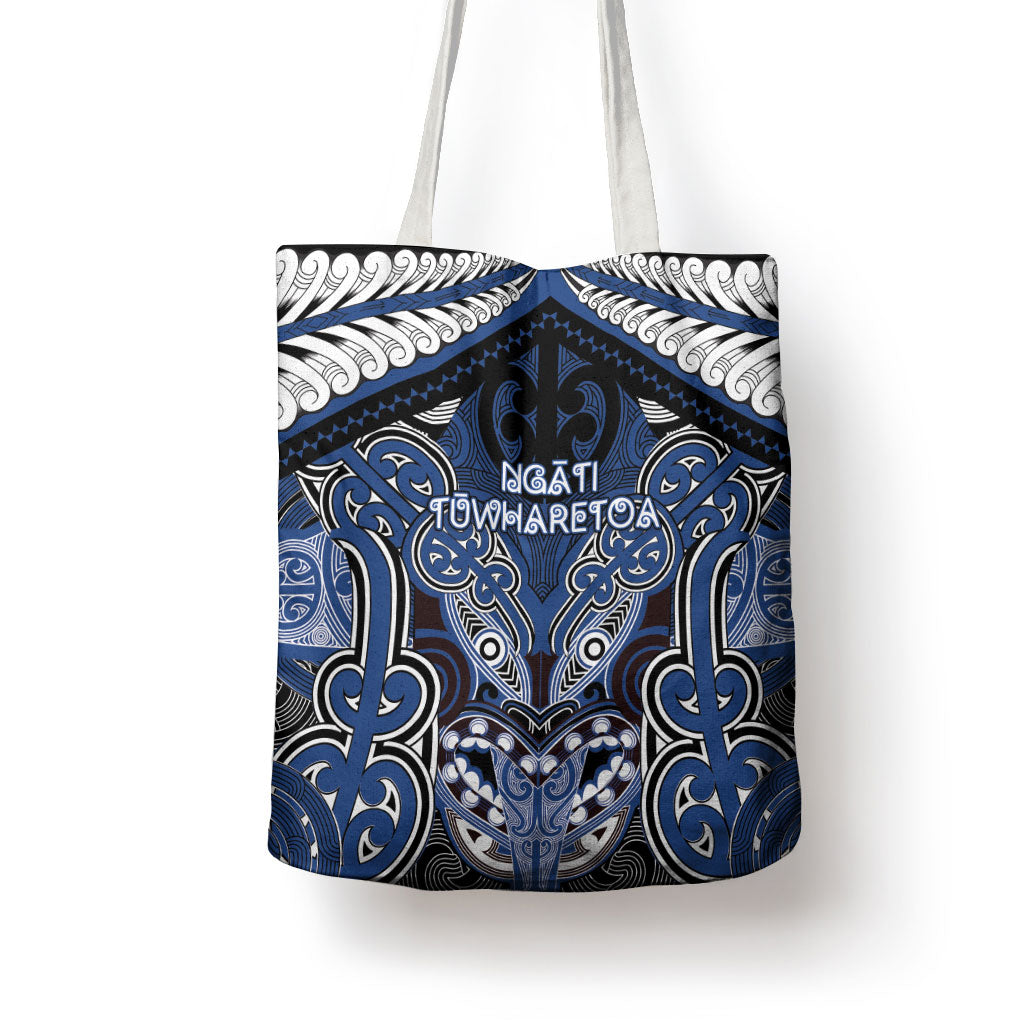 Aotearoa Iwi Ngati Tuwharetoa Tote Bag Maori Kowhaiwhai Pattern LT19 - Polynesian Pride
