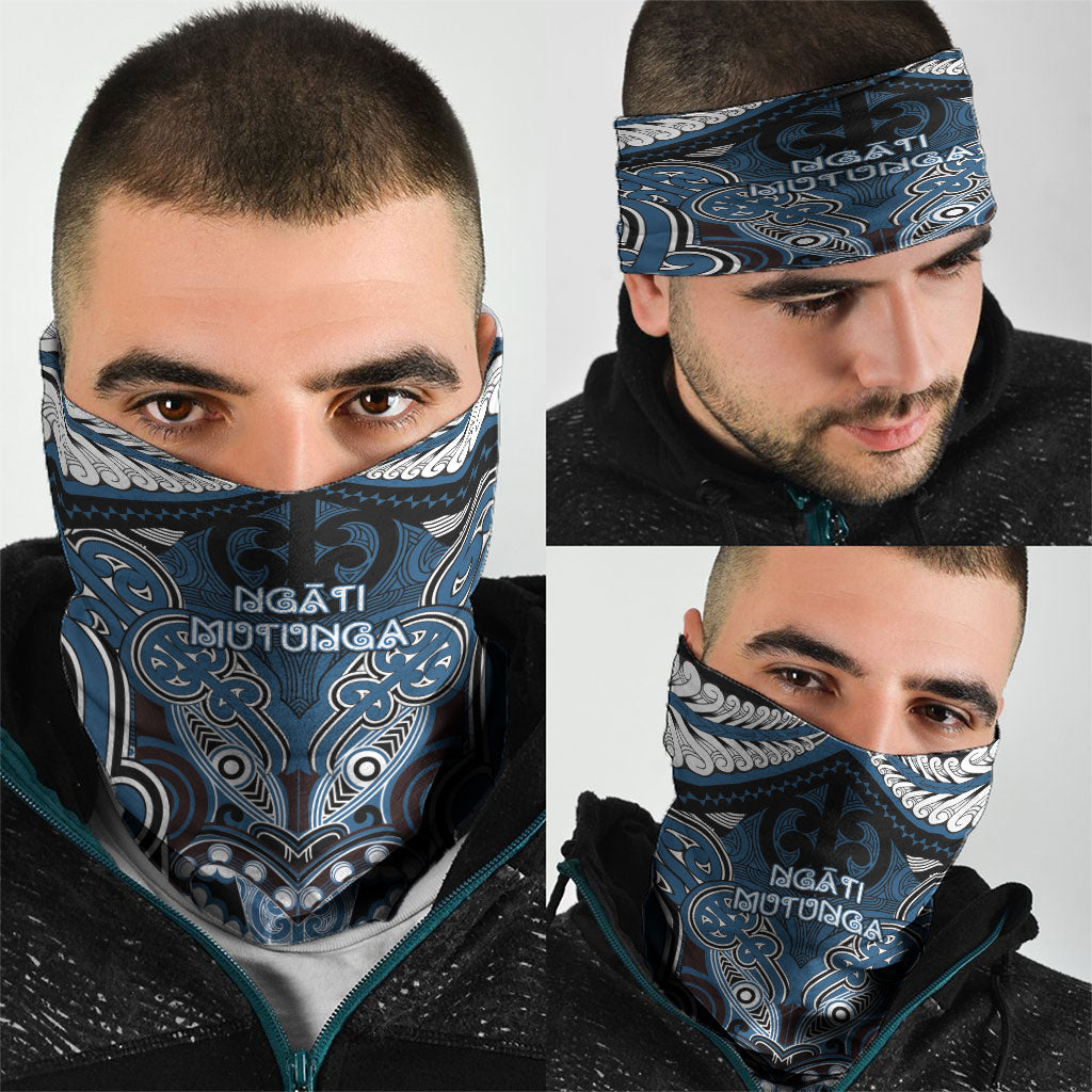 Aotearoa Iwi Ngati Mutunga Neck Gaiter Maori Kowhaiwhai Pattern