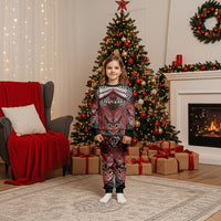 Aotearoa Iwi Te Ati Awa Personalised Christmas Pajama Set Maori Kowhaiwhai Pattern