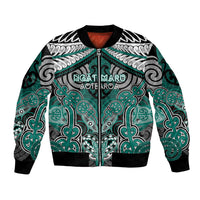 Aotearoa Iwi Ngati Maru Personalised Bomber Jacket Maori Kowhaiwhai Pattern