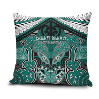 Aotearoa Iwi Ngati Maru Pillow Cover Maori Kowhaiwhai Pattern