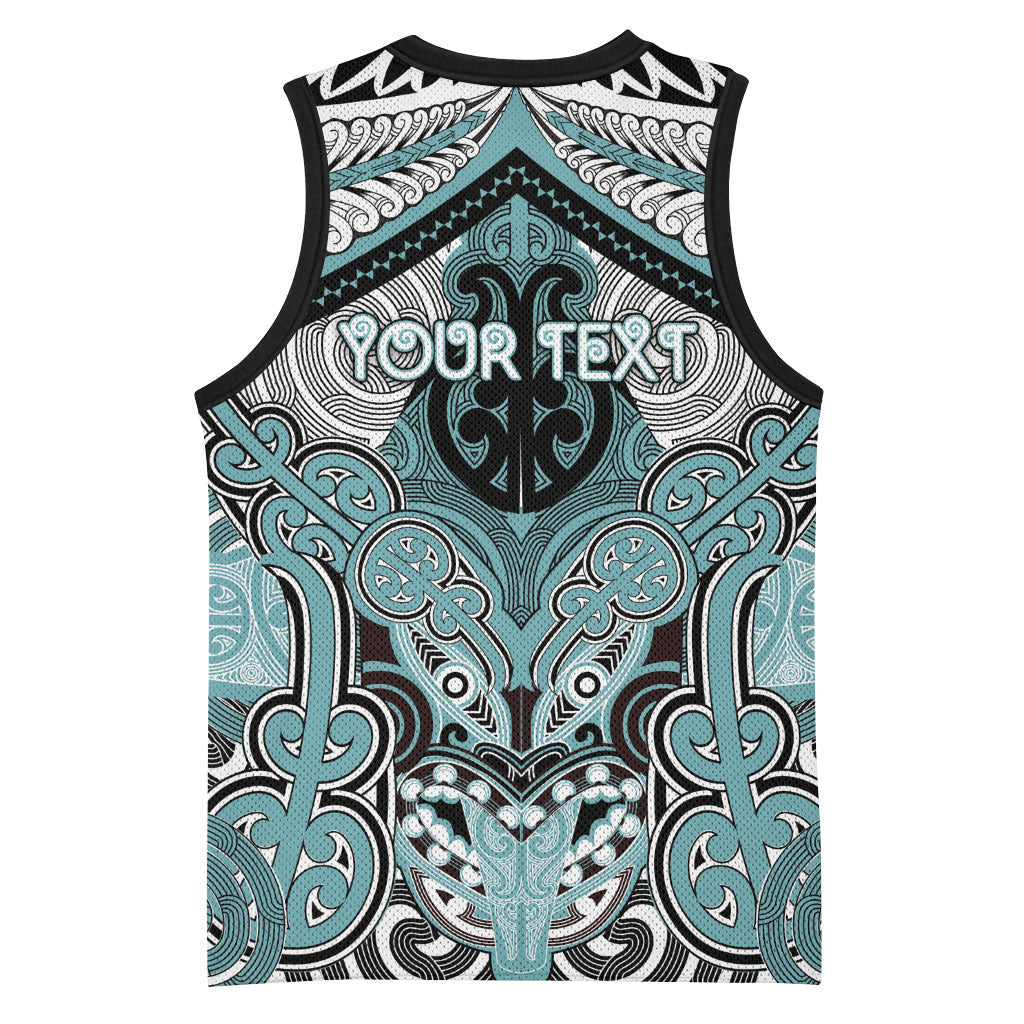 Aotearoa Iwi Ngati Paoa Personalised Basketball Jersey Maori Kowhaiwhai Pattern LT19 - Polynesian Pride