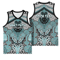 Aotearoa Iwi Ngati Paoa Personalised Basketball Jersey Maori Kowhaiwhai Pattern LT19 - Polynesian Pride