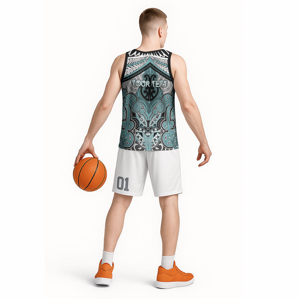 Aotearoa Iwi Ngati Paoa Personalised Basketball Jersey Maori Kowhaiwhai Pattern LT19 - Polynesian Pride