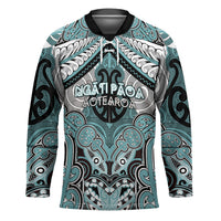 Aotearoa Iwi Ngati Paoa Personalised Hockey Jersey Maori Kowhaiwhai Pattern LT19 Unisex Turquoise - Polynesian Pride