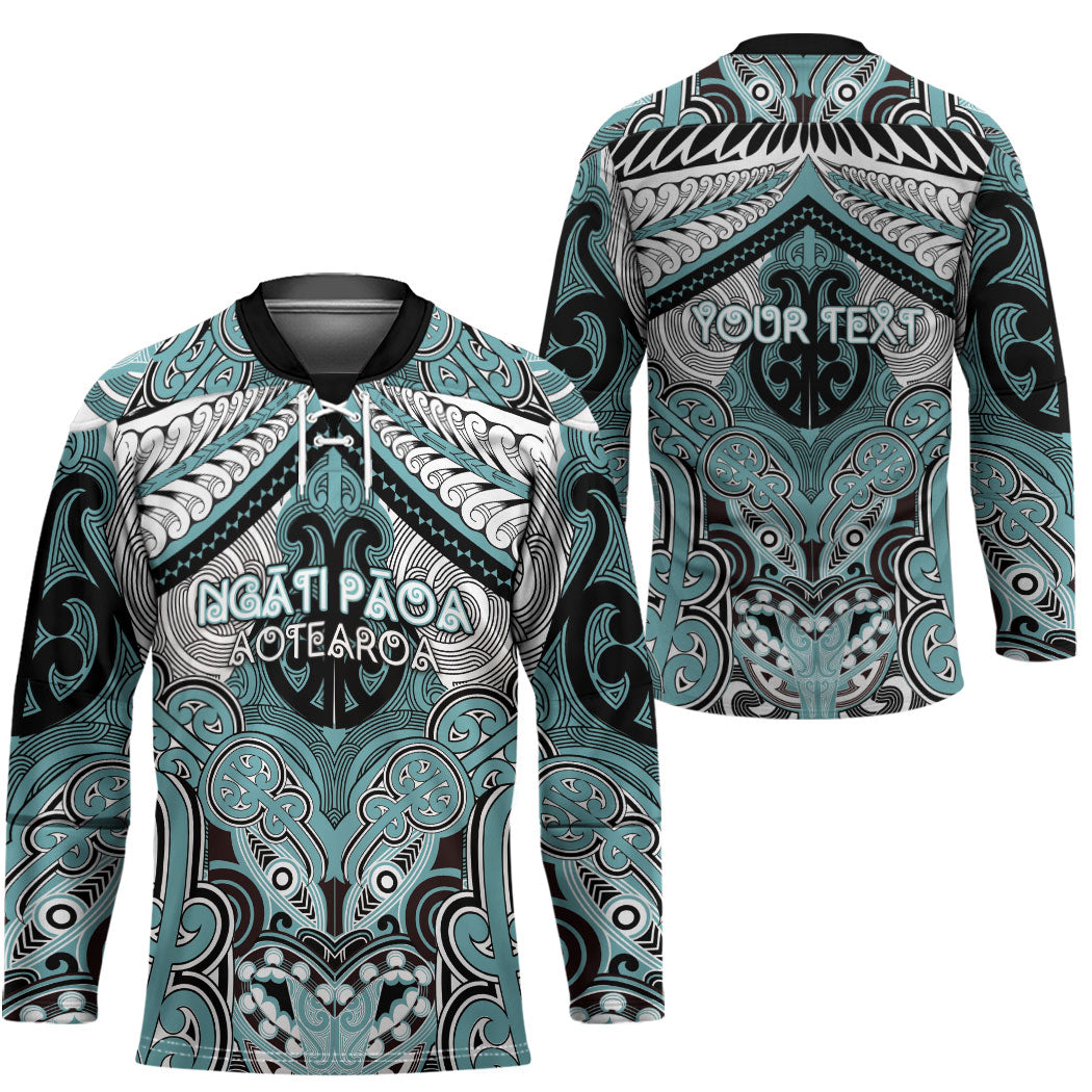 Aotearoa Iwi Ngati Paoa Personalised Hockey Jersey Maori Kowhaiwhai Pattern LT19 - Polynesian Pride
