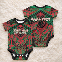 Aotearoa Iwi Ngati Hine Personalised Baby Onesie Maori Kowhaiwhai Pattern LT19 - Polynesian Pride