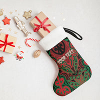 Aotearoa Iwi Ngati Hine Personalised Christmas Stocking Maori Kowhaiwhai Pattern