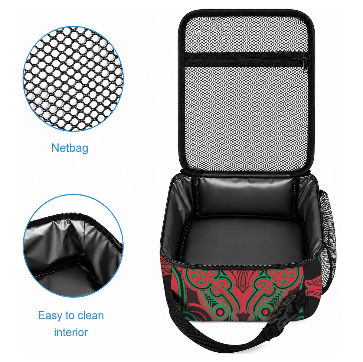 Aotearoa Iwi Ngati Hine Lunch Bag Maori Kowhaiwhai Pattern