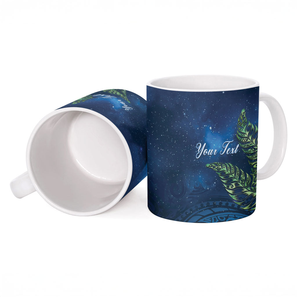 New Zealand Takahe Personalised Ceramic Mug Silver Fern Galaxy Polynesian Pattern LT22 - Polynesian Pride