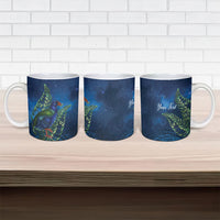 New Zealand Takahe Personalised Ceramic Mug Silver Fern Galaxy Polynesian Pattern LT22 - Polynesian Pride