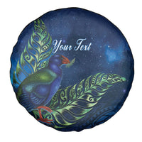 New Zealand Takahe Personalised Spare Tire Cover Silver Fern Galaxy Polynesian Pattern LT22 - Polynesian Pride