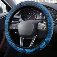 New Zealand Takahe Steering Wheel Cover Silver Fern Galaxy Polynesian Pattern LT22 - Polynesian Pride