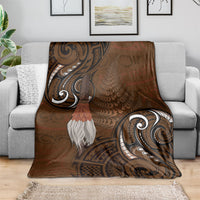 New Zealand Taiaha Blanket Maori Weapon Silver Fern Maori Pattern LT22 - Polynesian Pride