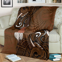 New Zealand Taiaha Blanket Maori Weapon Silver Fern Maori Pattern LT22 - Polynesian Pride