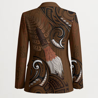 New Zealand Taiaha Blazer Maori Weapon Silver Fern Maori Pattern LT22 - Polynesian Pride