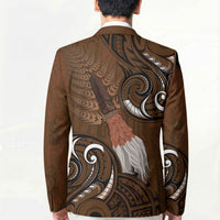 New Zealand Taiaha Blazer Maori Weapon Silver Fern Maori Pattern LT22 - Polynesian Pride