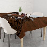 New Zealand Taiaha Tablecloth Maori Weapon Silver Fern Maori Pattern LT22 - Polynesian Pride