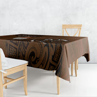 New Zealand Taiaha Tablecloth Maori Weapon Silver Fern Maori Pattern LT22 - Polynesian Pride