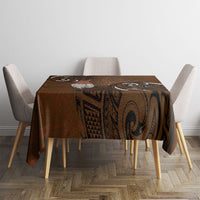 New Zealand Taiaha Tablecloth Maori Weapon Silver Fern Maori Pattern LT22 - Polynesian Pride