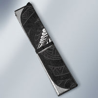 New Zealand Weka Personalised Auto Sun Shade Aotearoa Hen Silver Fern Maori Pattern LT22 - Polynesian Pride