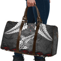 New Zealand Weka Personalised Travel Bag Aotearoa Hen Silver Fern Maori Pattern LT22 - Polynesian Pride