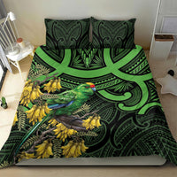 New Zealand Parakeet Bird Bedding Set Maori Kakariki Kowhai Maori Pattern LT22 - Polynesian Pride