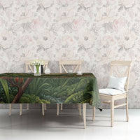 Bellbird New Zealand Personalised Tablecloth Korimako Harakeke Flower Native Forest LT22 - Polynesian Pride