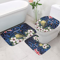Tomtit New Zealand Personalised Bathroom Set Miromiro Manuka Flower Maori Pattern LT22 - Polynesian Pride