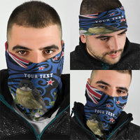 Tomtit New Zealand Personalised Neck Gaiter Miromiro Manuka Flower Maori Pattern LT22 - Polynesian Pride