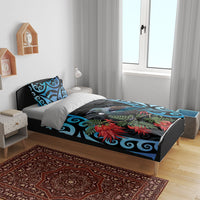 Tui Bird Kakabeak New Zealand Bedding Set Clianthus Galaxy Maori Koru Pattern LT22 - Polynesian Pride