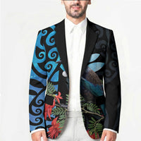 Tui Bird Kakabeak New Zealand Blazer Clianthus Galaxy Maori Koru Pattern LT22 - Polynesian Pride
