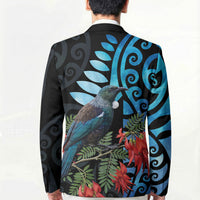 Tui Bird Kakabeak New Zealand Blazer Clianthus Galaxy Maori Koru Pattern LT22 - Polynesian Pride