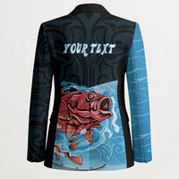 Personalised Snapper Fishing New Zealand Blazer Tamure Fish Hook Maori Pattern LT22 - Polynesian Pride