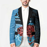 Personalised Snapper Fishing New Zealand Blazer Tamure Fish Hook Maori Pattern LT22 - Polynesian Pride
