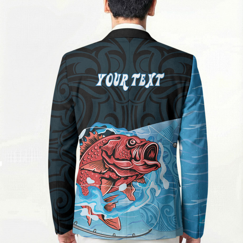 Personalised Snapper Fishing New Zealand Blazer Tamure Fish Hook Maori Pattern LT22 - Polynesian Pride