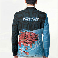 Personalised Snapper Fishing New Zealand Blazer Tamure Fish Hook Maori Pattern LT22 - Polynesian Pride