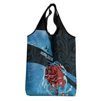 Snapper Fishing New Zealand Grocery Bag Tamure Fish Hook Maori Pattern LT22 - Polynesian Pride