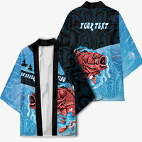 Personalised Snapper Fishing New Zealand Kimono Tamure Fish Hook Maori Pattern LT22 - Polynesian Pride