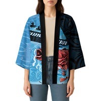 Personalised Snapper Fishing New Zealand Kimono Tamure Fish Hook Maori Pattern LT22 - Polynesian Pride