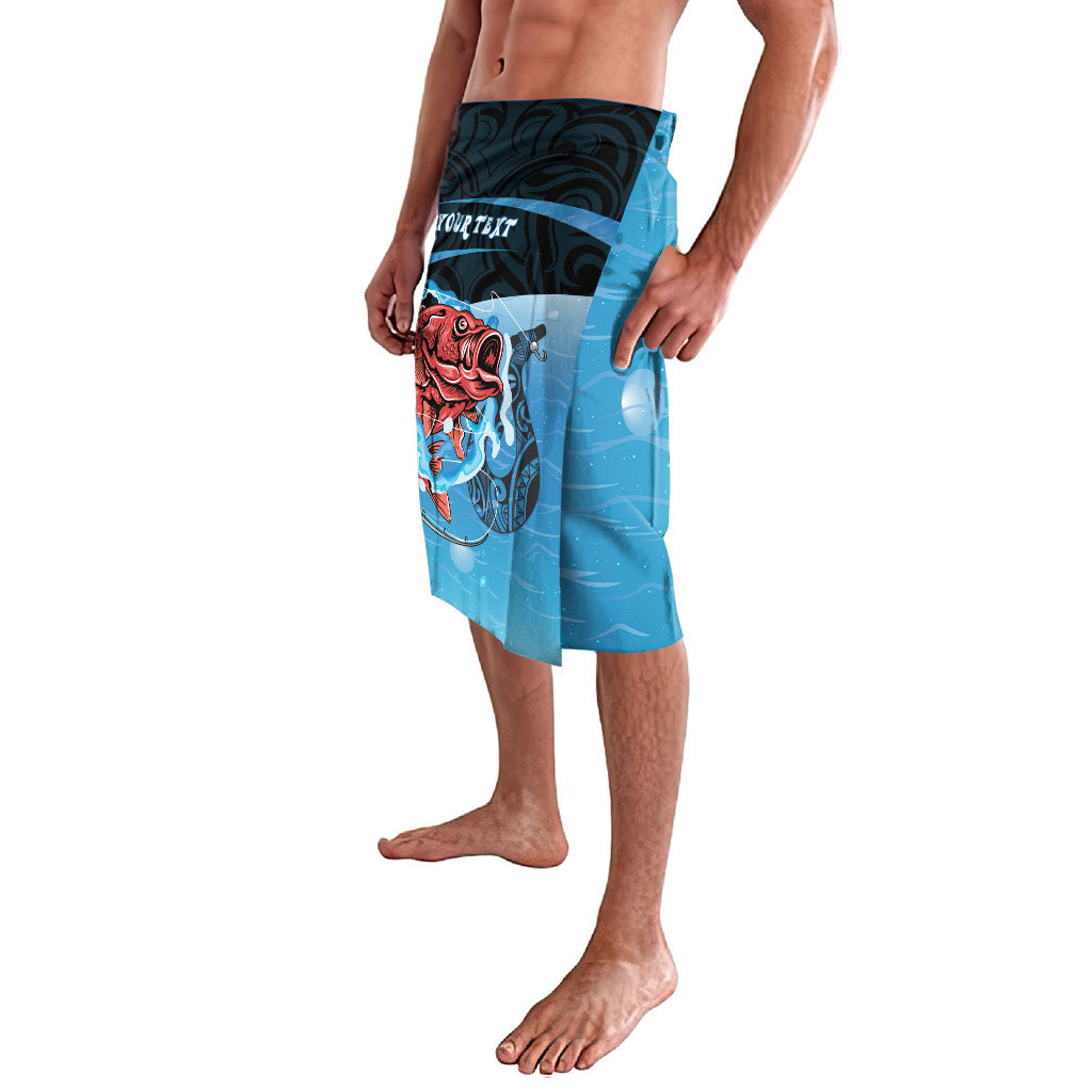 Personalised Snapper Fishing New Zealand Lavalava Tamure Fish Hook Maori Pattern LT22 - Polynesian Pride