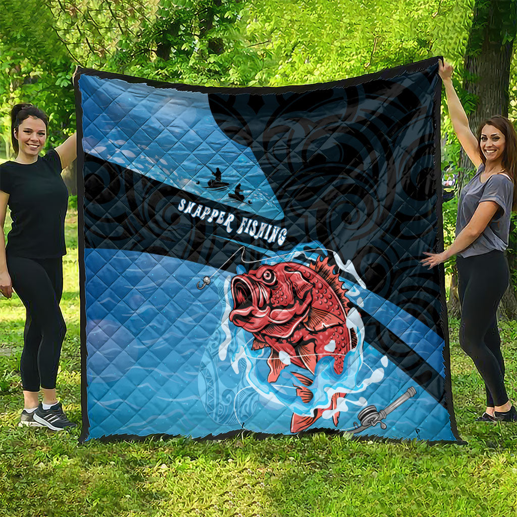 Snapper Fishing New Zealand Quilt Tamure Fish Hook Maori Pattern LT22 - Polynesian Pride
