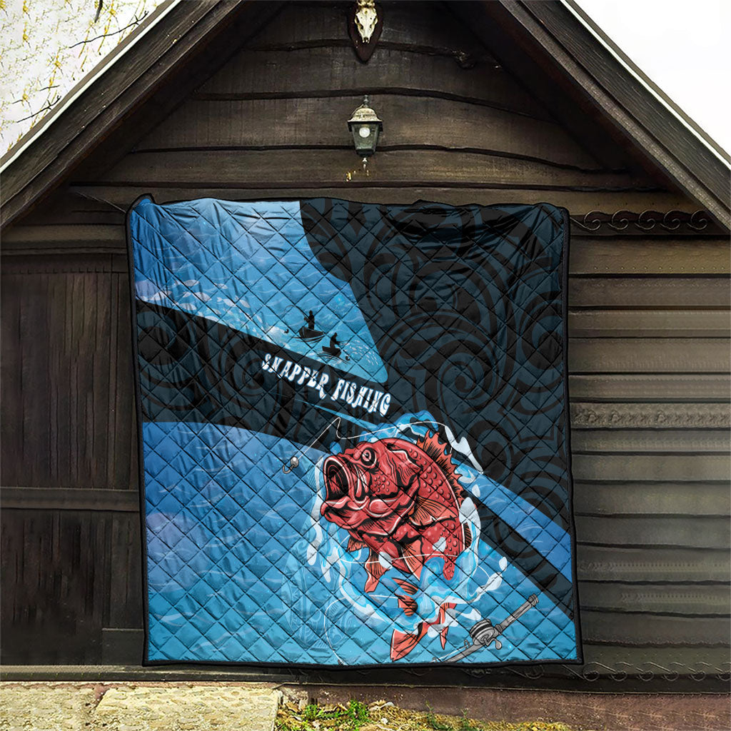 Snapper Fishing New Zealand Quilt Tamure Fish Hook Maori Pattern LT22 - Polynesian Pride