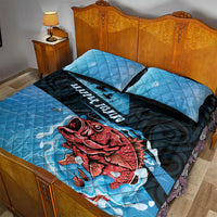 Snapper Fishing New Zealand Quilt Bed Set Tamure Fish Hook Maori Pattern LT22 - Polynesian Pride