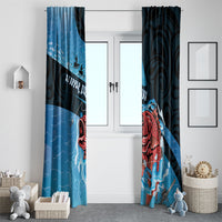 Snapper Fishing New Zealand Window Curtain Tamure Fish Hook Maori Pattern LT22 - Polynesian Pride