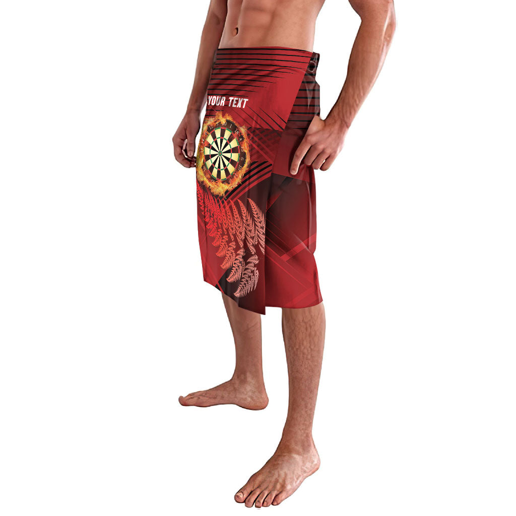 Personalised Darts New Zealand Lavalava Silver Fern Red Color LT22 - Polynesian Pride