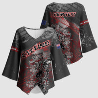 Personalised Cycling New Zealand Kimono Sleeve Blouse Aotearoa Pride Sportswear LT22 - Polynesian Pride