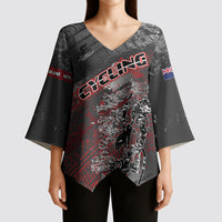 Personalised Cycling New Zealand Kimono Sleeve Blouse Aotearoa Pride Sportswear LT22 - Polynesian Pride