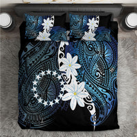 Cook Islands Maori Language Week Bedding Set Tiare Maori Kuki Airani Blue Pattern LT22 Blue - Polynesian Pride