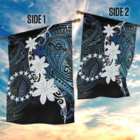 Cook Islands Maori Language Week Garden Flag Tiare Maori Kuki Airani Blue Pattern LT22 - Polynesian Pride